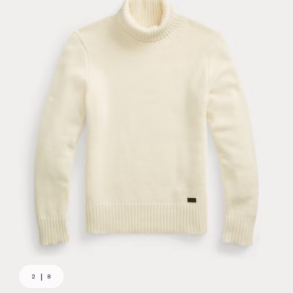 Ralph Lauren Cream Turtleneck Sweater